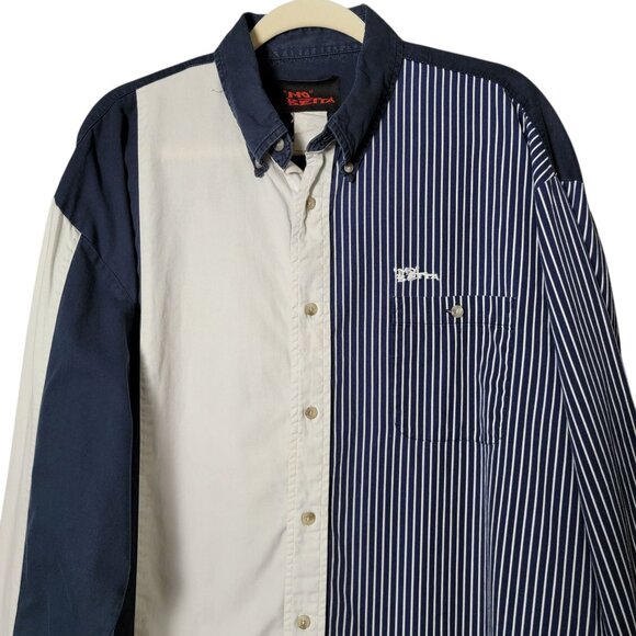 VTG Mo Betta Garth Brooks Mens Striped Colorblock Western Button Down Shirt XXL - Picture 3 of 9